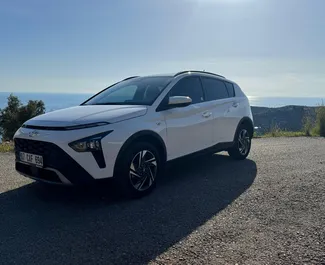Vooraanzicht van een huurauto Hyundai Bayon in Alanya, Turkije ✓ Auto #13515. ✓ Transmissie Automatisch TM ✓ 0 beoordelingen.