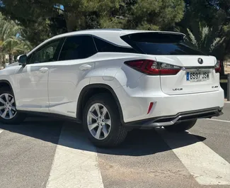 Benzine motor van L van Lexus RX 450 2017 te huur in Alicante.