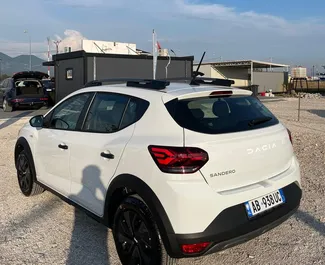 Verhuur Dacia Sandero Stepway. Economy, Comfort, Crossover Auto te huur in Albanië ✓ Borg van Zonder Borg ✓ Verzekeringsmogelijkheden TPL, CDW, SCDW, FDW, Diefstal, Buitenland, Jonge.
