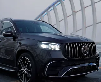 Vooraanzicht van een huurauto Mercedes-Benz GLS-Class in Dubai, Verenigde Arabische Emiraten ✓ Auto #13618. ✓ Transmissie Automatisch TM ✓ 0 beoordelingen.