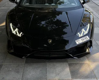 Autohuur Lamborghini Huracan 2020 in in de VAE, met Benzine brandstof en 640 pk ➤ Vanaf 2900 AED per dag.
