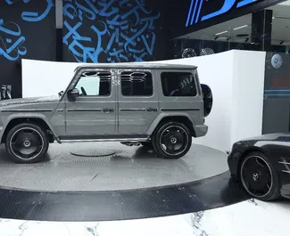 Autohuur Mercedes-Benz G63 2024 in in de VAE, met Benzine brandstof en 577 pk ➤ Vanaf 1600 AED per dag.