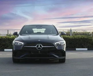 Autohuur Mercedes-Benz C200 2024 in in de VAE, met Benzine brandstof en 170 pk ➤ Vanaf 500 AED per dag.