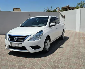 Autohuur Nissan Sunny 2024 in in de VAE, met Benzine brandstof en 110 pk ➤ Vanaf 47 AED per dag.
