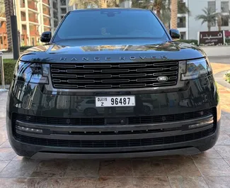 Vooraanzicht van een huurauto Land Rover Range Rover in Dubai, Verenigde Arabische Emiraten ✓ Auto #13638. ✓ Transmissie Automatisch TM ✓ 0 beoordelingen.