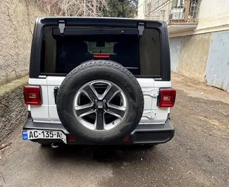 Verhuur Jeep Wrangler Sahara. Comfort, SUV, Cabriolet Auto te huur in Georgië ✓ Borg van Zonder Borg ✓ Verzekeringsmogelijkheden TPL, SCDW, FDW, Passagiers.