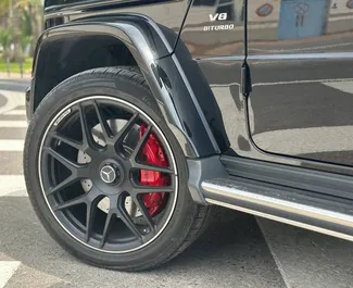 Verhuur Mercedes-Benz G63 AMG. Premium, Luxe, SUV Auto te huur in Spanje ✓ Borg van Borg van 5000 EUR ✓ Verzekeringsmogelijkheden TPL.