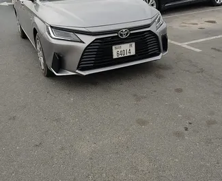 Autohuur Toyota Yaris Ativ #13945 Automatisch in Dubai, uitgerust met L motor ➤ Van Mohammad in de VAE.