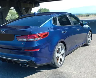 Verhuur Kia Optima. Comfort, Premium Auto te huur in Georgië ✓ Borg van Borg van 300 GEL ✓ Verzekeringsmogelijkheden TPL, SCDW, FDW, Passagiers, Diefstal, Jonge.