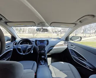 Verhuur Hyundai Santa Fe. Comfort, Crossover Auto te huur in Georgië ✓ Borg van Borg van 500 GEL ✓ Verzekeringsmogelijkheden TPL, CDW, SCDW, FDW, Passagiers, Diefstal.