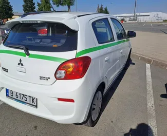 Verhuur Mitsubishi Space Star. Economy Auto te huur in Bulgarije ✓ Borg van Borg van 100 EUR ✓ Verzekeringsmogelijkheden TPL, CDW, SCDW, FDW, Diefstal, Buitenland, Jonge, Geen storting.