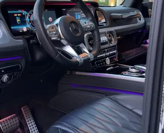 Verhuur Mercedes-Benz G63 AMG. Premium, Luxe, SUV Auto te huur in de VAE ✓ Borg van Zonder Borg ✓ Verzekeringsmogelijkheden TPL.