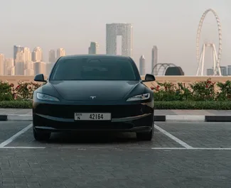 Autohuur Tesla Model 3 #14516 Automatisch in Dubai, uitgerust met L motor ➤ Van Lasha in de VAE.
