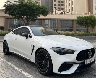 Vooraanzicht van een huurauto Mercedes-Benz CLS53 AMG in Dubai, Verenigde Arabische Emiraten ✓ Auto #14515. ✓ Transmissie Automatisch TM ✓ 0 beoordelingen.