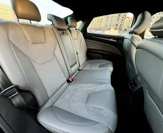 Ford Fusion Sedan 2018 beschikbaar voor verhuur in Tbilisi, met een kilometerlimiet van onbeperkt.