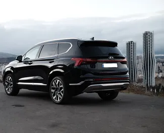 Verhuur Hyundai Santa Fe. Comfort, Crossover Auto te huur in Georgië ✓ Borg van Zonder Borg ✓ Verzekeringsmogelijkheden TPL, CDW, FDW, Passagiers, Diefstal.