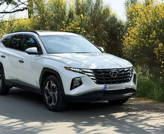 Vooraanzicht van een huurauto Hyundai Tucson in Tbilisi, Georgië ✓ Auto #14650. ✓ Transmissie Automatisch TM ✓ 0 beoordelingen.