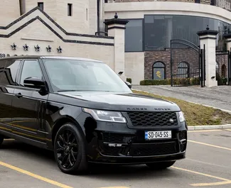 Vooraanzicht van een huurauto Land Rover Range Rover in Tbilisi, Georgië ✓ Auto #14800. ✓ Transmissie Automatisch TM ✓ 0 beoordelingen.