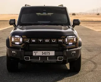 Benzine motor van 5,7L van Jetour T2 2025 te huur in Dubai.