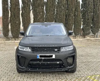 Vooraanzicht van een huurauto Land Rover Range Rover Sport in Tbilisi, Georgië ✓ Auto #14797. ✓ Transmissie Automatisch TM ✓ 0 beoordelingen.