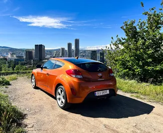 Verhuur Hyundai Veloster. Comfort Auto te huur in Georgië ✓ Borg van Zonder Borg ✓ Verzekeringsmogelijkheden TPL, CDW, SCDW, FDW, Passagiers, Diefstal.