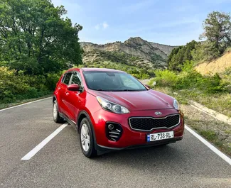 Vooraanzicht van een huurauto Kia Sportage in Tbilisi, Georgië ✓ Auto #14616. ✓ Transmissie Automatisch TM ✓ 0 beoordelingen.