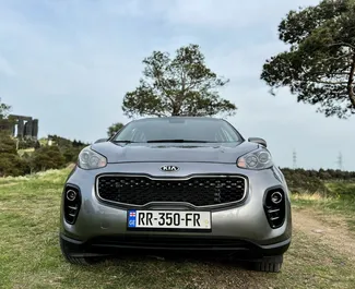 Vooraanzicht van een huurauto Kia Sportage in Tbilisi, Georgië ✓ Auto #14615. ✓ Transmissie Automatisch TM ✓ 0 beoordelingen.
