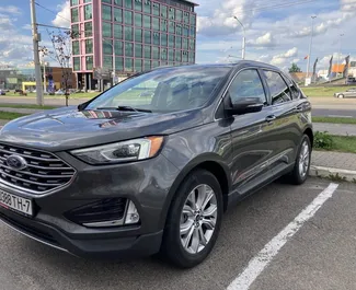 Vooraanzicht van een huurauto Ford Edge in Minsk, Wit-Rusland ✓ Auto #15008. ✓ Transmissie Automatisch TM ✓ 0 beoordelingen.
