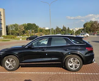 Verhuur Genesis GV70. Comfort, Luxe, SUV, Crossover Auto te huur in Wit-Rusland ✓ Borg van Borg van 600 USD ✓ Verzekeringsmogelijkheden TPL, CDW, SCDW, Diefstal.