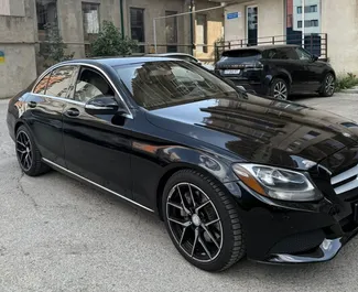 Vooraanzicht van een huurauto Mercedes-Benz C350 in Tbilisi, Georgië ✓ Auto #14829. ✓ Transmissie Automatisch TM ✓ 0 beoordelingen.