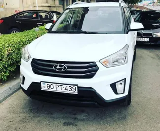 Vooraanzicht van een huurauto Hyundai Creta in Bakoe, Azerbeidzjan ✓ Auto #15066. ✓ Transmissie Automatisch TM ✓ 0 beoordelingen.