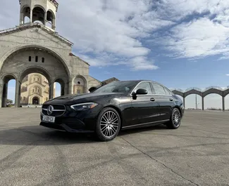 Mercedes-Benz C-Class 2023 beschikbaar voor verhuur in Tbilisi, met een kilometerlimiet van 250 km/dag.