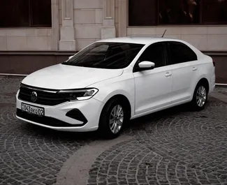 Vooraanzicht van een huurauto Volkswagen Polo Sedan in Almaty, Kazachstan ✓ Auto #15081. ✓ Transmissie Automatisch TM ✓ 0 beoordelingen.