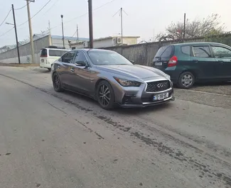 Infiniti Q50 2018 beschikbaar voor verhuur in Tbilisi, met een kilometerlimiet van onbeperkt.