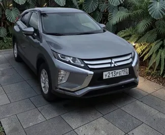 Vooraanzicht van een huurauto Mitsubishi Eclipse Cross in Batumi, Georgië ✓ Auto #15788. ✓ Transmissie Automatisch TM ✓ 0 beoordelingen.