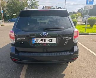 Interieur van Subaru Forester te huur in Georgië. Een geweldige auto met 5 zitplaatsen en een Automatisch transmissie.