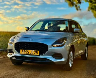 Vooraanzicht van een huurauto Suzuki Swift in Mauritius, Mauritius ✓ Auto #15652. ✓ Transmissie Automatisch TM ✓ 0 beoordelingen.