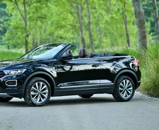 Verhuur Volkswagen T-Roc Cabrio. Comfort, Premium, Cabriolet Auto te huur in Montenegro ✓ Borg van Borg van 500 EUR ✓ Verzekeringsmogelijkheden TPL.