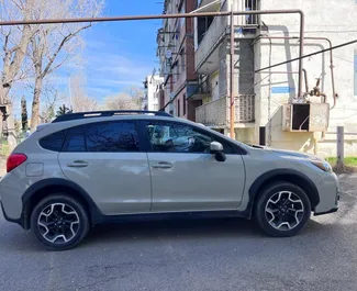 Subaru Crosstrek 2016 beschikbaar voor verhuur in Tbilisi, met een kilometerlimiet van onbeperkt.