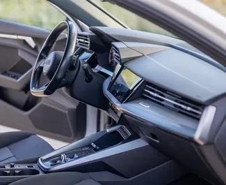 Audi A3 2024 beschikbaar voor verhuur in Becici, met een kilometerlimiet van onbeperkt.