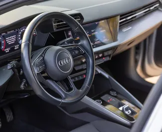 Audi A3 2025 beschikbaar voor verhuur in Becici, met een kilometerlimiet van onbeperkt.