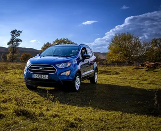 Vooraanzicht van een huurauto Ford Eco Sport in Tbilisi, Georgië ✓ Auto #16280. ✓ Transmissie Automatisch TM ✓ 0 beoordelingen.