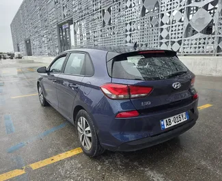 Hyundai i30 2019 beschikbaar voor verhuur op de luchthaven van Tirana, met een kilometerlimiet van onbeperkt.