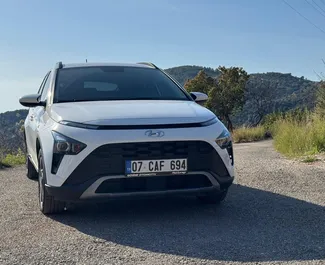 Vooraanzicht van een huurauto Hyundai Bayon in Alanya, Turkije ✓ Auto #16399. ✓ Transmissie Automatisch TM ✓ 0 beoordelingen.