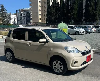 Verhuur Toyota Passo. Economy Auto te huur in Cyprus ✓ Borg van Borg van 100 EUR ✓ Verzekeringsmogelijkheden TPL, CDW, SCDW, Diefstal, Jonge.