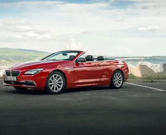 Vooraanzicht van een huurauto BMW 6-series Cabrio in Tbilisi, Georgië ✓ Auto #16558. ✓ Transmissie Automatisch TM ✓ 0 beoordelingen.
